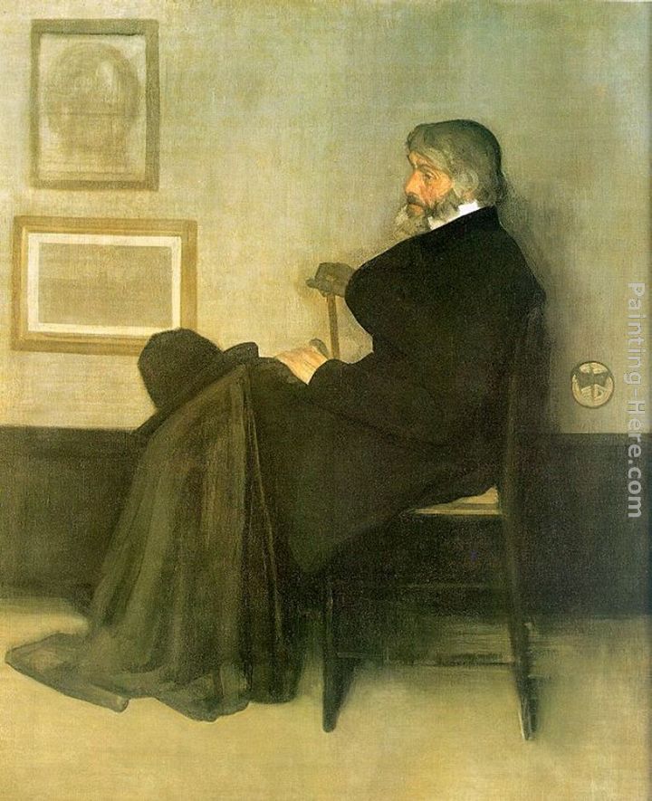 James Abbott McNeill Whistler Arrangement in Gray and Black No.2 Portrait of Thomas Carlyle